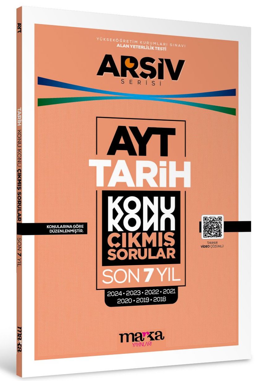 AYT Tarih Konu Konu Çıkmış Sorular Son 7 Yıl Marka Yayınları