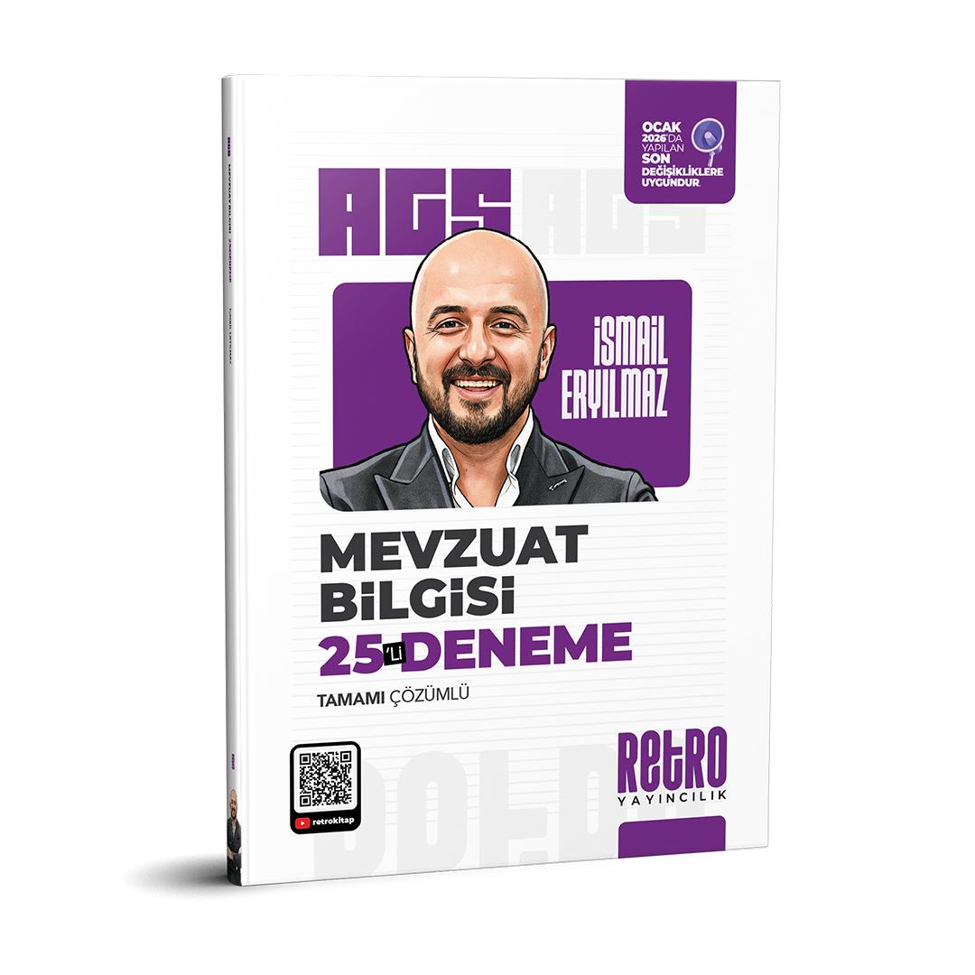 2026AGS MEVZUAT BİLGİSİ 25 Lİ DENEME  RETRO  YAYINCILIK