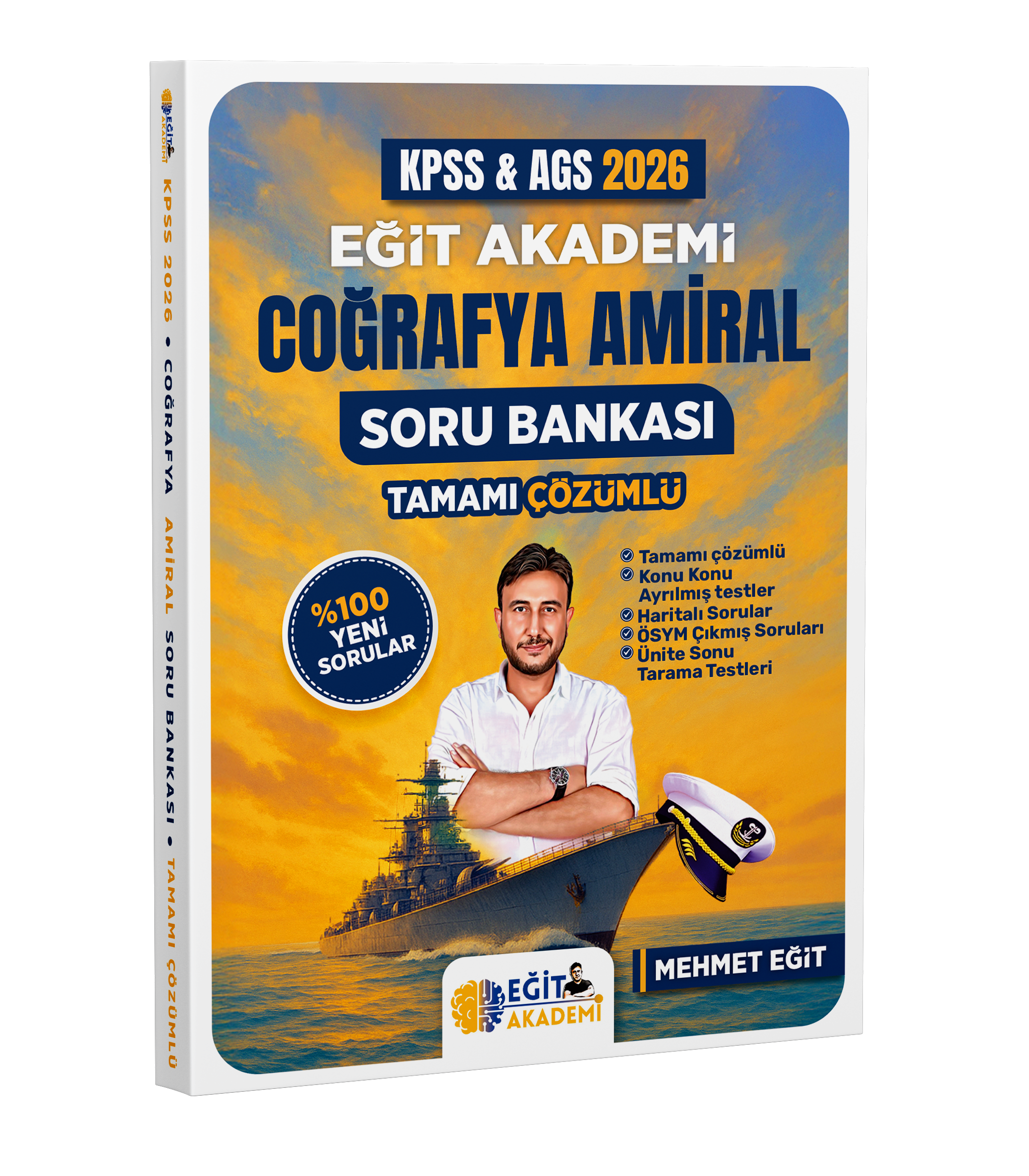 2026 MEB AGS KPSS Coğrafya Amiral Soru Bankası Tamamı Çözümlü Eğit Akademi