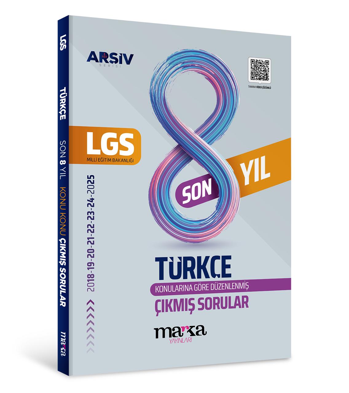 LGS TÜRKÇE KONU KONU ÇIKMIŞ SORULAR  SON 8 YIL MARKA YAYINLARI