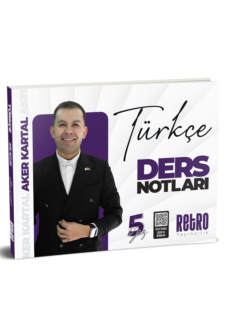 2025 Model TYT KPSS Aker Kartal Türkçe Ders Notları Retro Yayıncılık