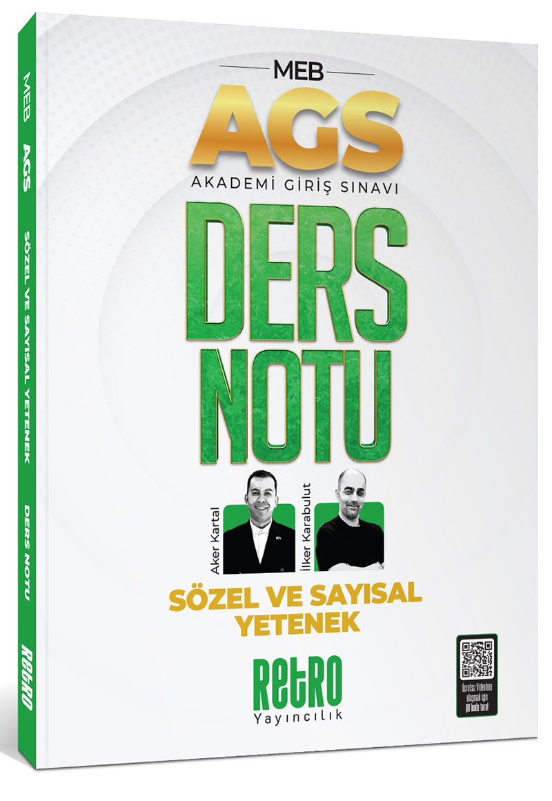 2025 MEB AGS Sözel ve Sayısal Yetenek Ders Notu Retro Kitap