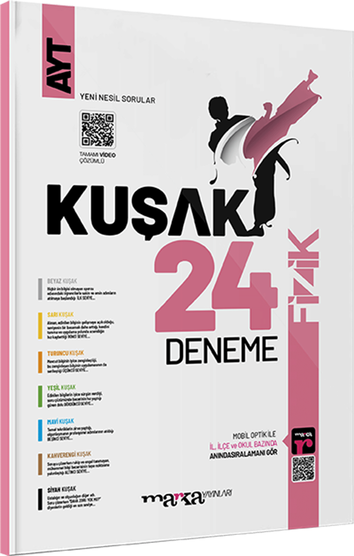 2024 AYT Fizik Yeni Nesil Kolaydan Zora 24x14 Kuşak Deneme Marka Yayınları 