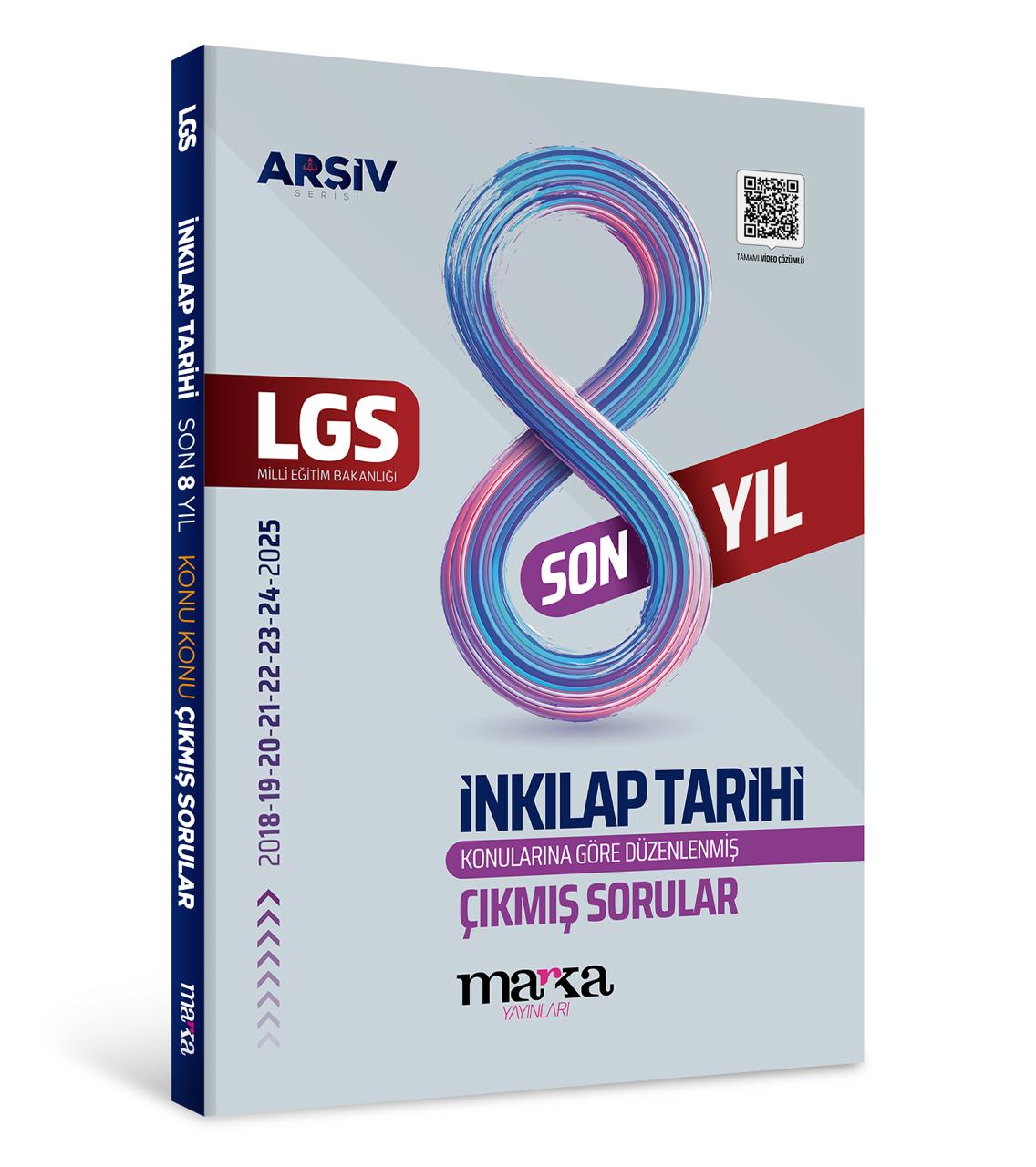 LGS İNKİLAP TARİHİ KONU KONU ÇIKMIŞ SORULAR  SON 8 YIL MARKA YAYINLARI