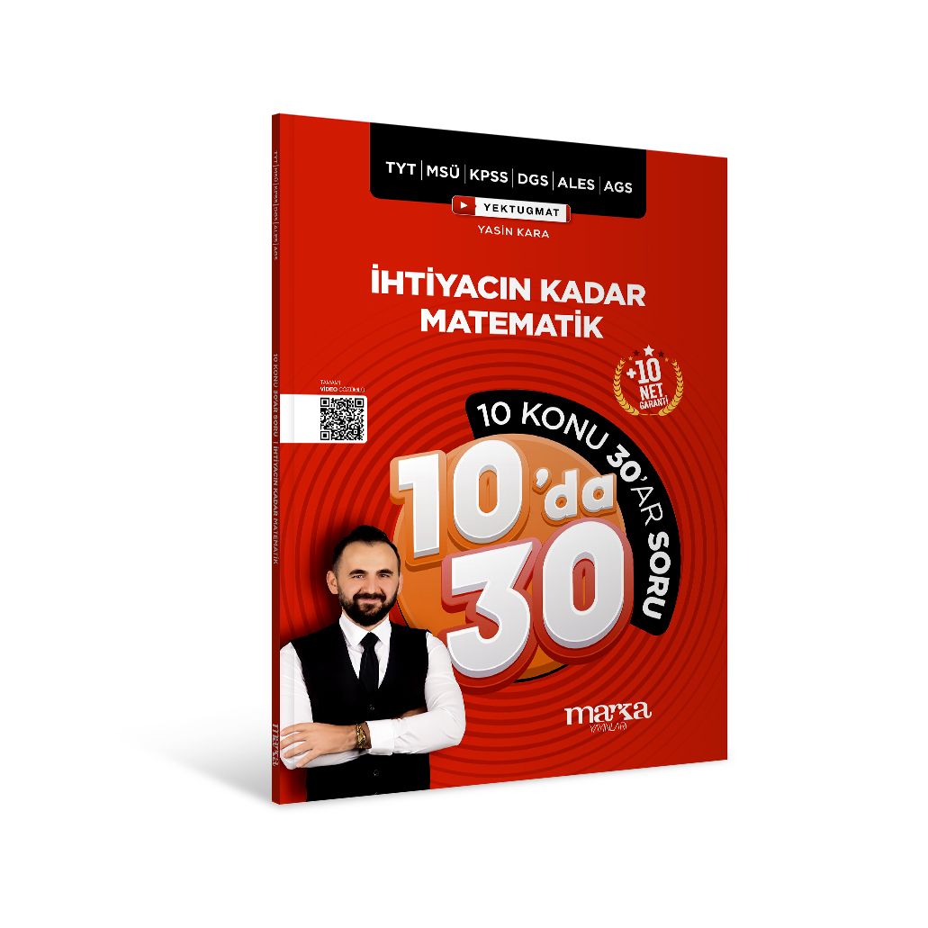 KPSS MEB-AGS YKS TYT MSÜ DGS ALES İhtiyacın Kadar Matematik Kampı 10 da 30 Soru Bankası Çözümlü Marka Yayınları