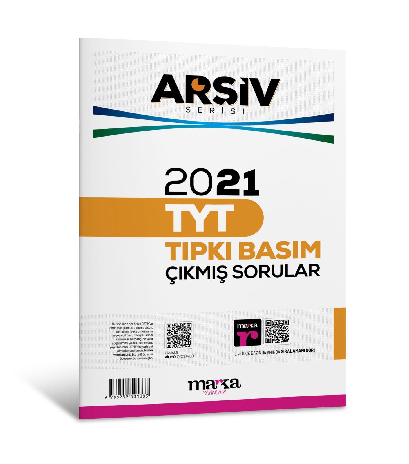 2021 TYT ARŞİV SERİSİ Tıpkı Basım Çıkmış Sorular Tamamı Video Çözümlü