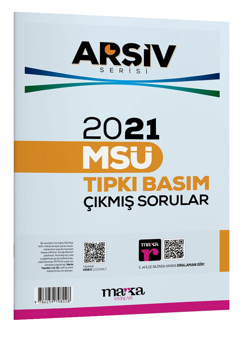 2021 MSÜ ARŞİV SERİSİ Tıpkı Basım Çıkmış Sorular Tamamı Video Çözümlü