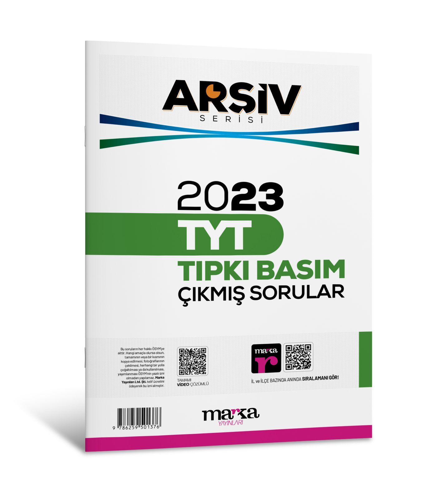 2023 TYT ARŞİV SERİSİ Tıpkı Basım Çıkmış Sorular Tamamı Video Çözümlü