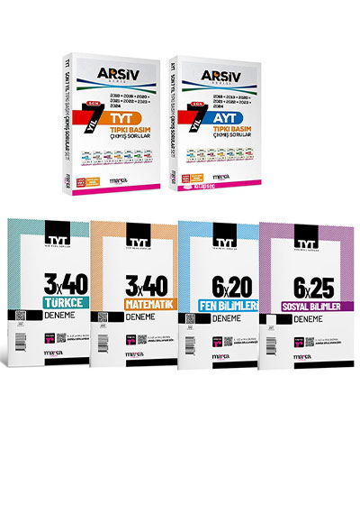 TYT ve AYT Son 7 Yıl Tıpkı Basım Çıkmış Sorular ve TYT Tüm Dersler Branş Deneme Seti Marka Yayınları