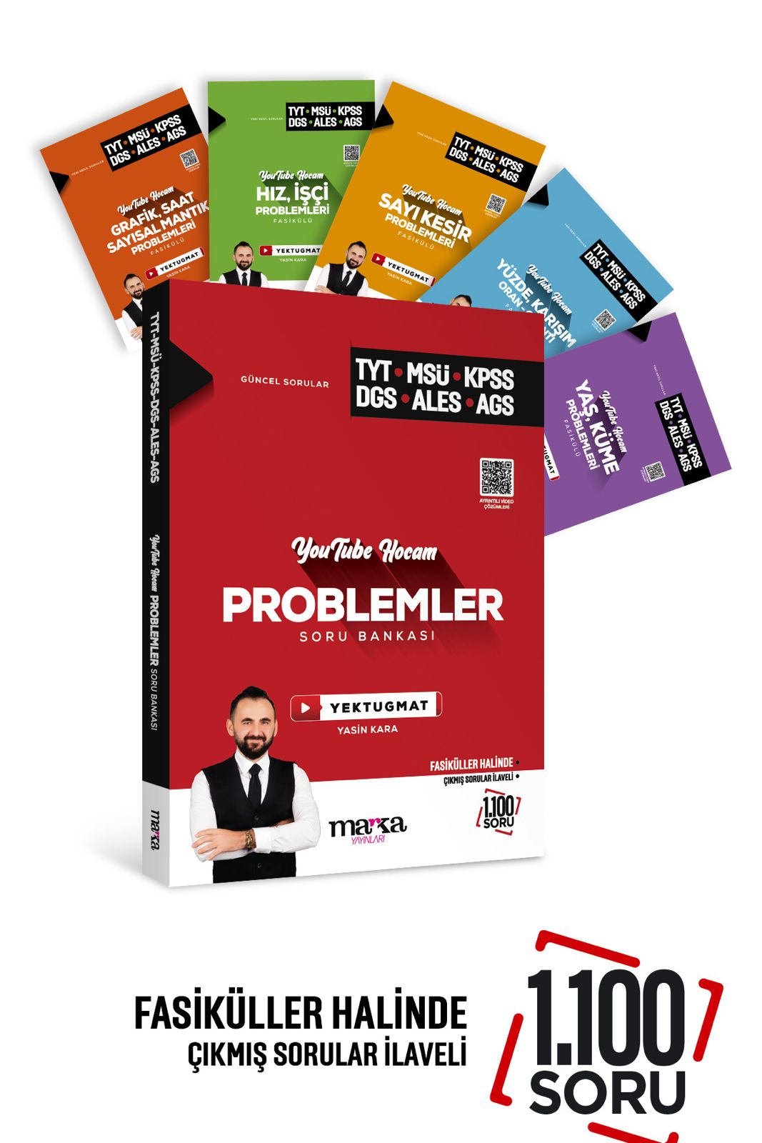 Marka 2026 YKS TYT MSÜ KPSS DGS ALES MEB-AGS Problemler Youtube Hocam Soru Bankası Çözümlü Yektuğ Mat - Yasin Kara Marka Yayınları