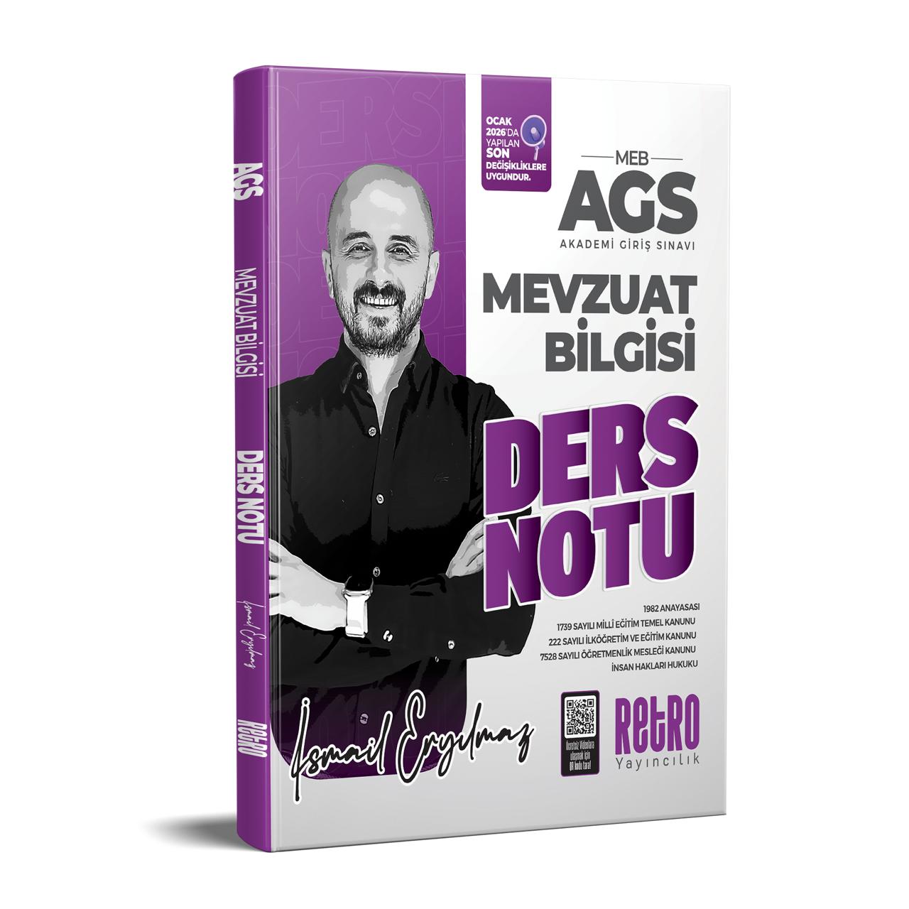 2026 MEB-AGS İsmail Eryılmaz Mevzuat Ders Notu Retro Yayıncılık