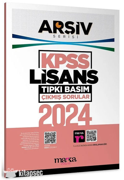 2024 Lisans Genel Yetenek Genel Kültür Tıpkı Basım Çıkmış Sorular Tamamı Video Çözümlü Marka Yayınları