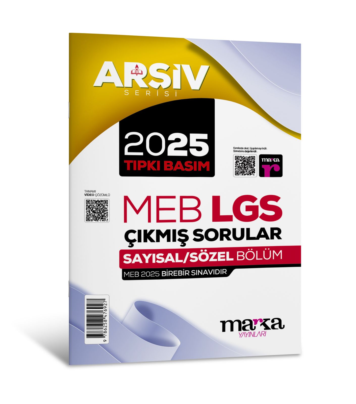 8. Sınıf LGS Arşiv Serisi 2025 Çıkmış Sorular Çözümlü Tıpkı Basım Marka Yayınları