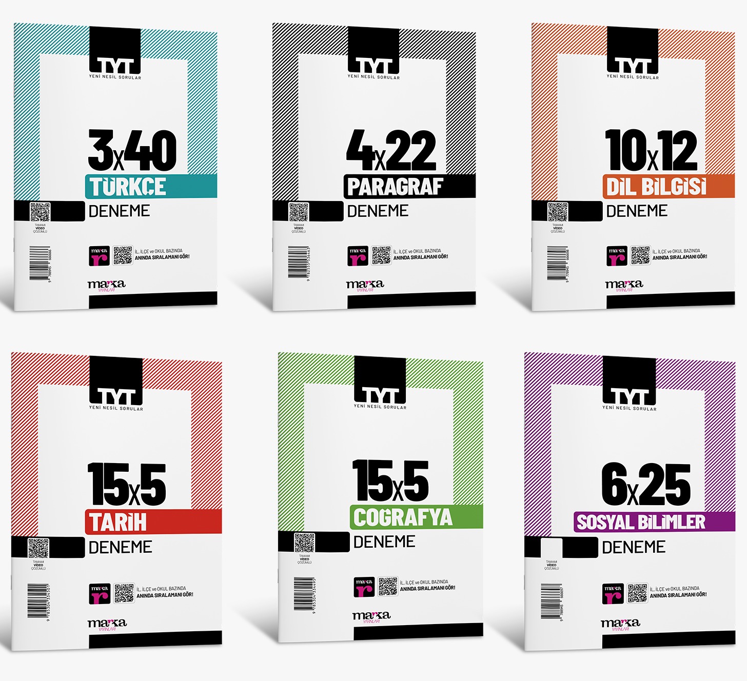 2024 TYT Sözel Branş Deneme Seti (6 Kitap) 
