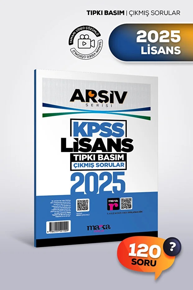 2025 Lisans Genel Yetenek Genel Kültür Tıpkı Basım Çıkmış Sorular Tamamı Video Çözümlü Marka Yayınları